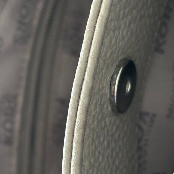 Michael Kors Jet Set Medium Chain Shoulder Bag Pebbled Leather Grey - Picture 3 of 16